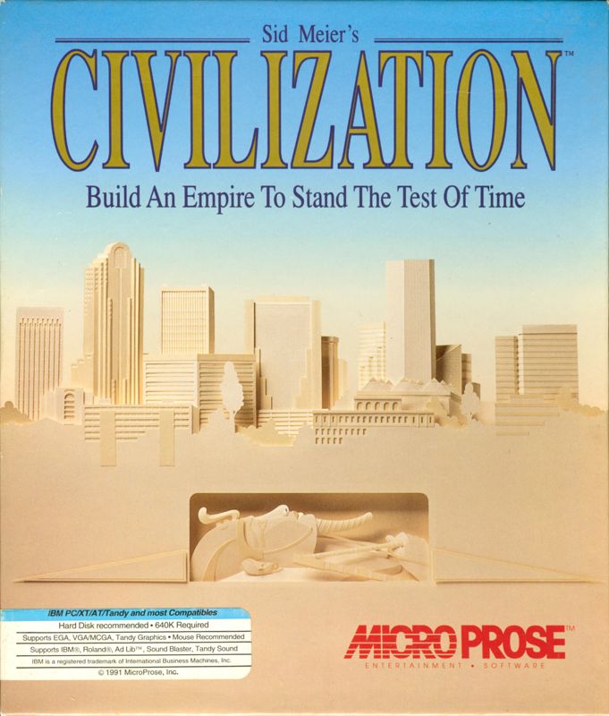 Sid Meier's Civilization box art for Super Nintendo